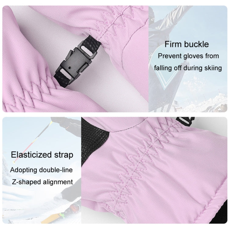 Winter Padded Ski Gloves Outdoor Windproof Warm Sports Gloves, Size: S(White) - Safety Gloves by PMC TechLife | Online Shopping South Africa | PMC TechLife | Buy Now Pay Later Mobicred