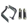 4 In 1 Motorcycle Modification Accessories Horn Windshield Windproof Protective Cover+Handlebar Plastic Throttle Grip Accessories(Silver) - Grips by PMC TechLife | Online Shopping South Africa | PMC TechLife | Buy Now Pay Later Mobicred