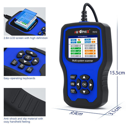 AUTOPHIX 7610 OBD2 Scan Diagnostic Tool Full System Maintenance And Repair Detector - free shipping - PMC Jewellery - Order now!