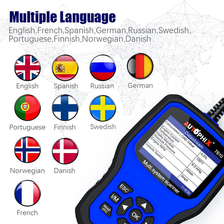 AUTOPHIX 7610 OBD2 Scan Diagnostic Tool Full System Maintenance And Repair Detector - free shipping - PMC Jewellery - Order now!