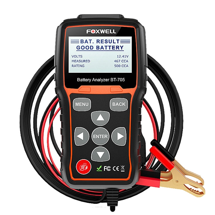 FOXWELL BT705 12V 24V Car Battery Test Analyzer Cranking and Charging System Test - free shipping - PMC TechLife - Order now!