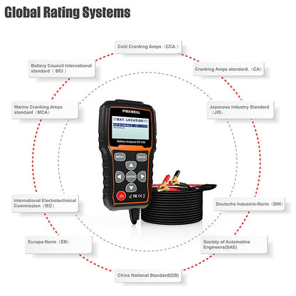 FOXWELL BT705 12V 24V Car Battery Test Analyzer Cranking and Charging System Test - free shipping - PMC Jewellery - Order now!