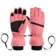 Winter Padded Ski Finger Gloves Outdoor Windproof Warm Sports Gloves, Size: XS(Pink) - Full Finger Gloves by PMC TechLife | Online Shopping South Africa | PMC TechLife | Buy Now Pay Later Mobicred