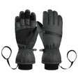 Winter Padded Ski Finger Gloves Outdoor Windproof Warm Sports Gloves, Size: XS(Black) - Full Finger Gloves by PMC TechLife | Online Shopping South Africa | PMC TechLife | Buy Now Pay Later Mobicred