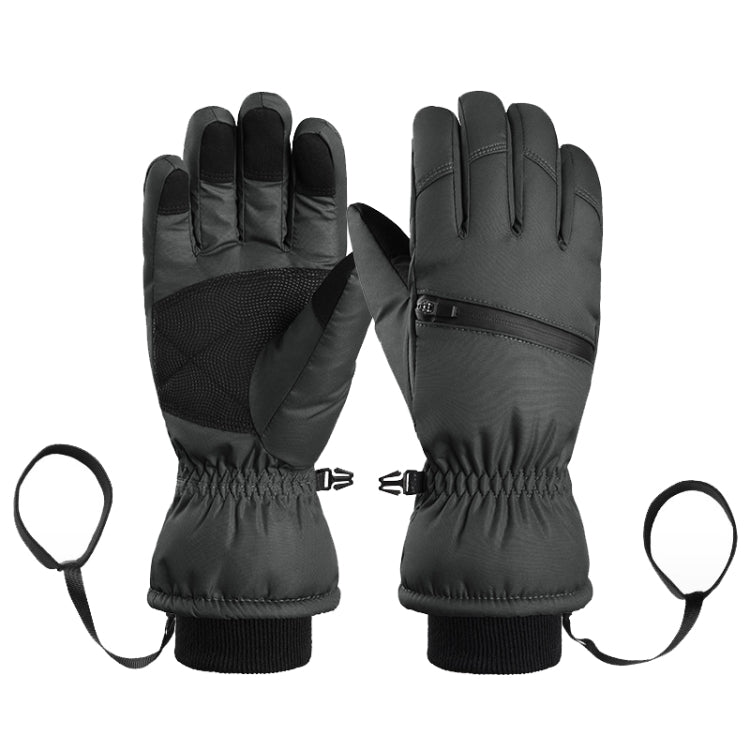 Winter Padded Ski Finger Gloves Outdoor Windproof Warm Sports Gloves, Size: S(Black) - Full Finger Gloves by PMC TechLife | Online Shopping South Africa | PMC TechLife | Buy Now Pay Later Mobicred