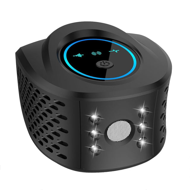QSQ218 Multifunctional LED Household Indoor High-power Ultrasonic Mouse Repellent US Plug(Black)