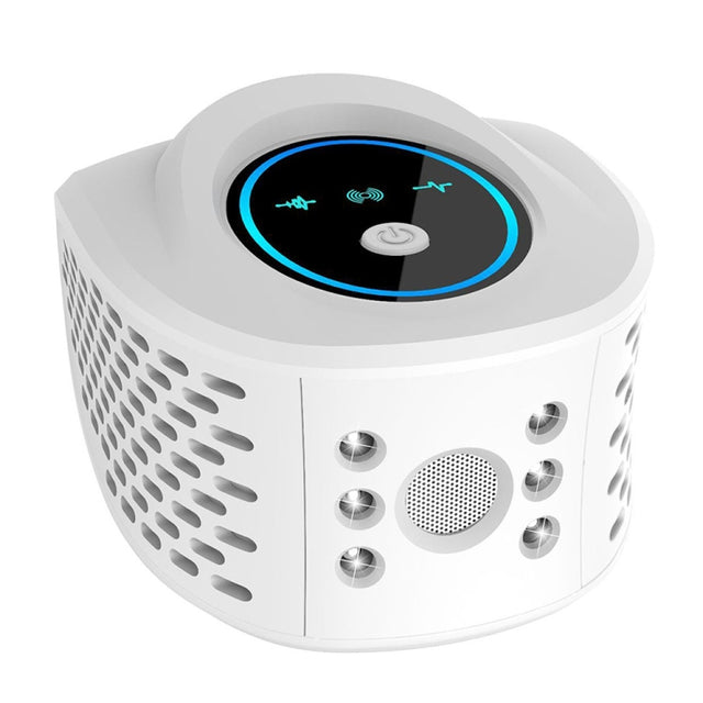 QSQ218 Multifunctional LED Household Indoor High-power Ultrasonic Mouse Repellent EU Plug(White)