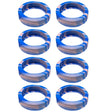 8pcs /Set Luggage Wheel Silicone Protective Cover Swivel Chair Wheel Sound Reducing Cover, Size: Large 5-7cm Wheels(Blue Mixed Pink) - Accessories by PMC TechLife | Online Shopping South Africa | PMC TechLife | Buy Now Pay Later Mobicred