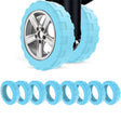 8pcs /Set Luggage Wheel Silicone Protective Cover Swivel Chair Wheel Sound Reducing Cover, Size: Small 4-5cm Wheels(4 Generation Luminous Blue) - Accessories by PMC TechLife | Online Shopping South Africa | PMC TechLife | Buy Now Pay Later Mobicred