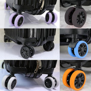 8pcs /Set Luggage Wheel Silicone Protective Cover Swivel Chair Wheel Sound Reducing Cover, Size: Large 5-7cm Wheels(Blue Mixed Pink)