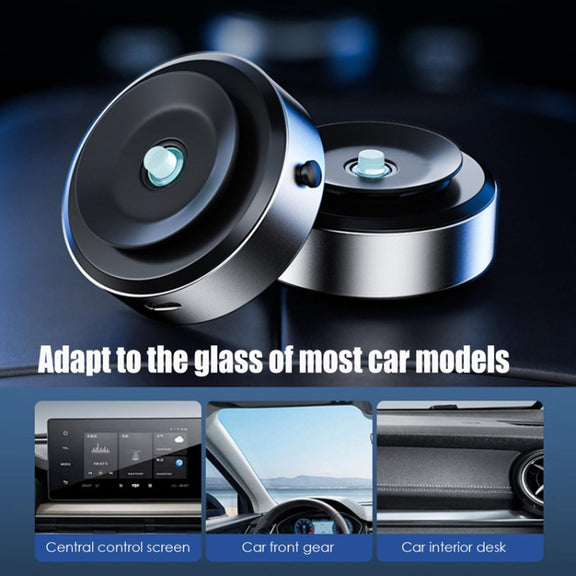 Car Suction Cup Dashboard Magnetic Support Bracket Cell Phone Navigation Mount(Silver)