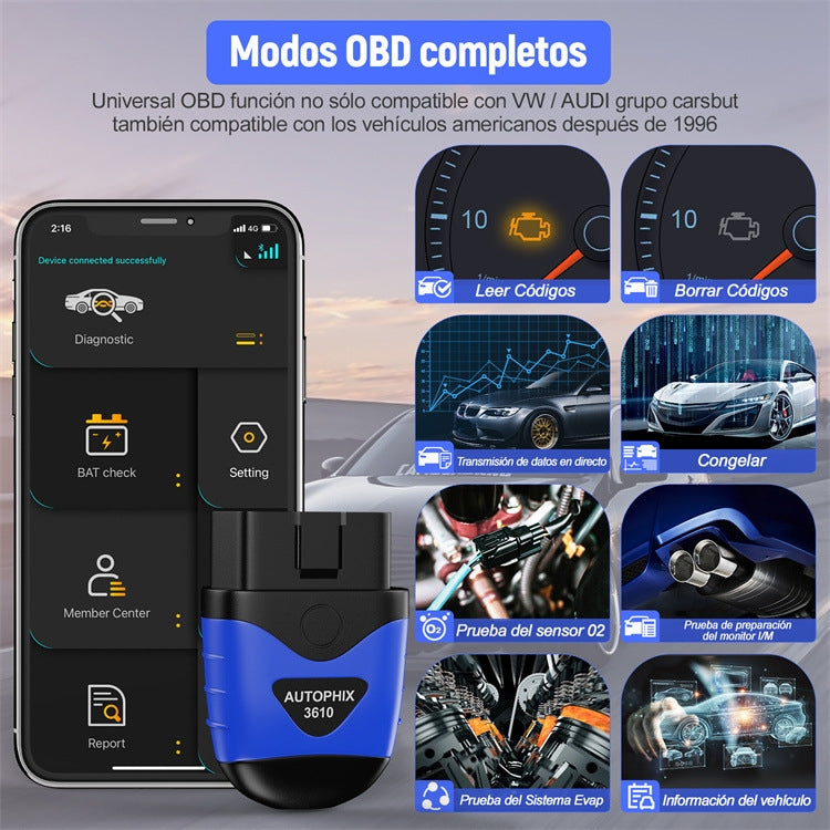 AUTOPHIX 3610 Bluetooth Car Full System Diagnostic Scanner For VW / AUDI / SKODA / SEAT - free shipping - PMC Jewellery - Order now!