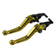 1pair Motorcycle CNC Six Speed Dual Disc Brake Handlebar Cowl Adjustable Electric Bike Brake Lever(Gold) - Motorbike Brakes by PMC TechLife | Online Shopping South Africa | PMC TechLife | Buy Now Pay Later Mobicred