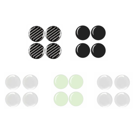 10pcs Car Modification Protection Keyhole Anti-Blocking Sticker(Carbon Fiber Black)