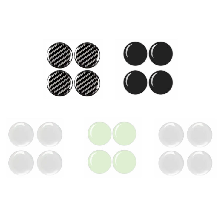 10pcs Car Modification Protection Keyhole Anti-Blocking Sticker(Carbon Fiber Black)