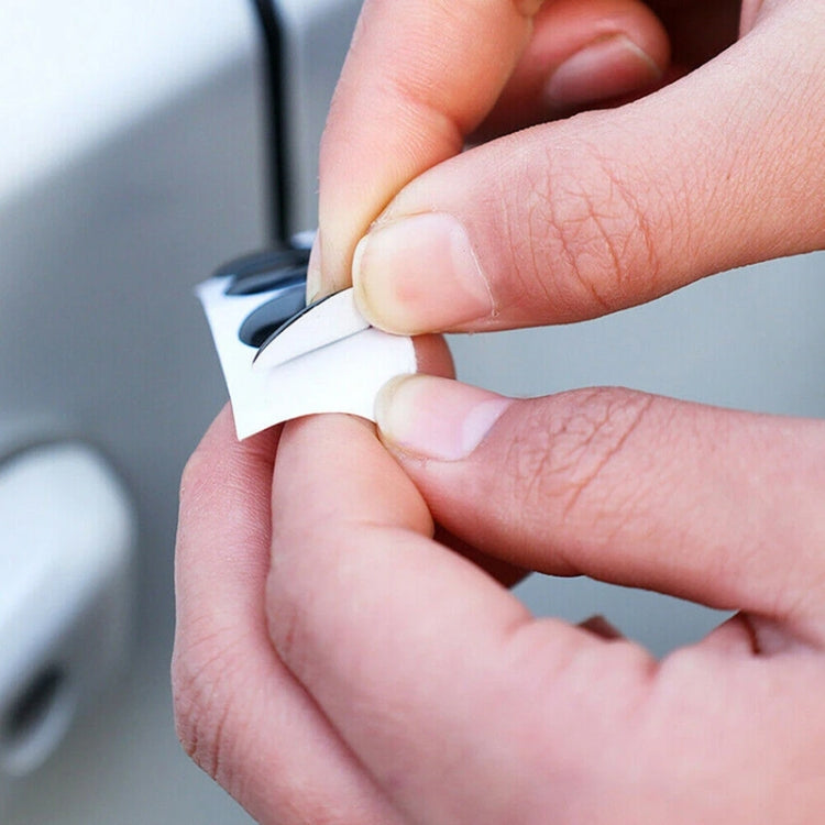 10pcs Car Modification Protection Keyhole Anti-Blocking Sticker(Carbon Fiber Black) - Decorative Sticker by PMC TechLife | Online Shopping South Africa | PMC TechLife | Buy Now Pay Later Mobicred