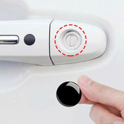 10pcs Car Modification Protection Keyhole Anti-Blocking Sticker(Carbon Fiber Black)