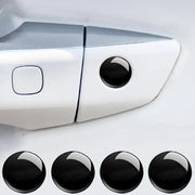 10pcs Car Modification Protection Keyhole Anti-Blocking Sticker(Carbon Fiber Black)