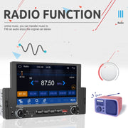 6.2 Inch MP5 Player Single Butt Universal Wired CarPlay Car Monitor, Model: Standard+4 Light Camera