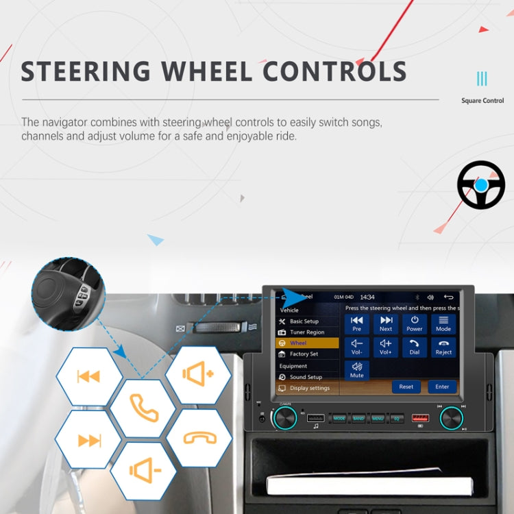 6.2 Inch MP5 Player Single Butt Universal Wired CarPlay Car Monitor, Model: Standard+AHD Camera - Car MP3 & MP4 & MP5 by PMC TechLife | Online Shopping South Africa | PMC TechLife | Buy Now Pay Later Mobicred