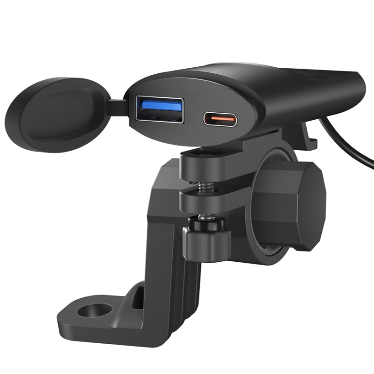 Motorcycle PD+USB Fast Charging Mobile Phone Charger Rearview Mirror Extension Bracket - Battery Charger by PMC TechLife | Online Shopping South Africa | PMC TechLife | Buy Now Pay Later Mobicred