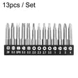 13pcs / Set Profile Bit Chrome Vanadium Steel Bit Set Appliance Repair Electrical Drill Accessories With Magnetic - Drill & Drill Bits by PMC TechLife | Online Shopping South Africa | PMC TechLife | Buy Now Pay Later Mobicred