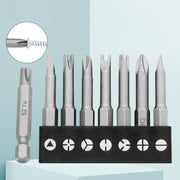 4pcs / Set U-Shaped Chrome Vanadium Steel Bit Set Appliance Repair Electrical Drill Accessories With Magnetic