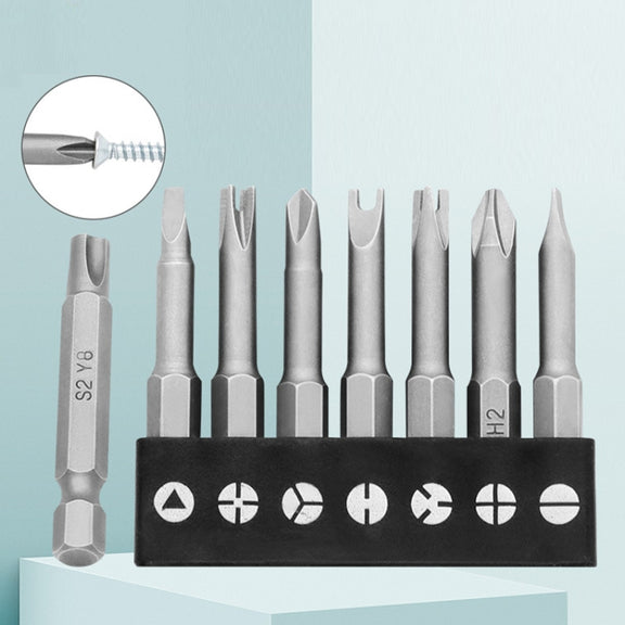 5pcs / Set Triangular Plum Blossom Chrome Vanadium Steel Bit Set Appliance Repair Electrical Drill Accessories With Magnetic