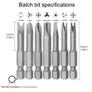 4pcs / Set U-Shaped Chrome Vanadium Steel Bit Set Appliance Repair Electrical Drill Accessories With Magnetic