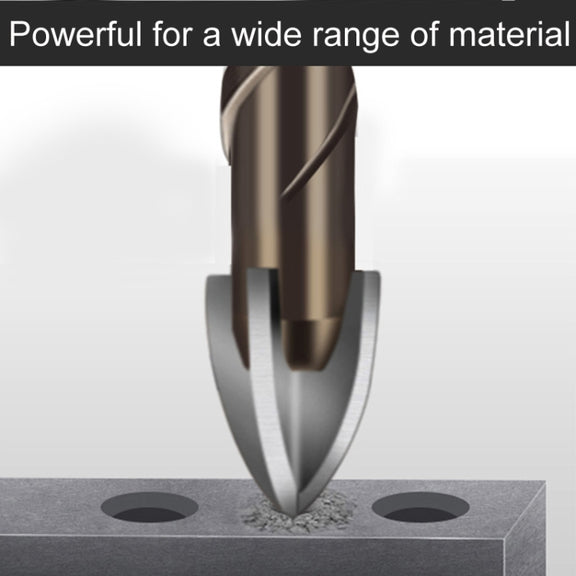 6mm Hexagonal Shank Spiral Flute Cross Alloy Drill Bits Glass Tile Four Edge Drivers