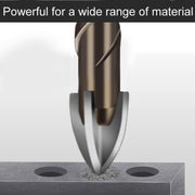 10mm Hexagonal Shank Spiral Flute Cross Alloy Drill Bits Glass Tile Four Edge Drivers