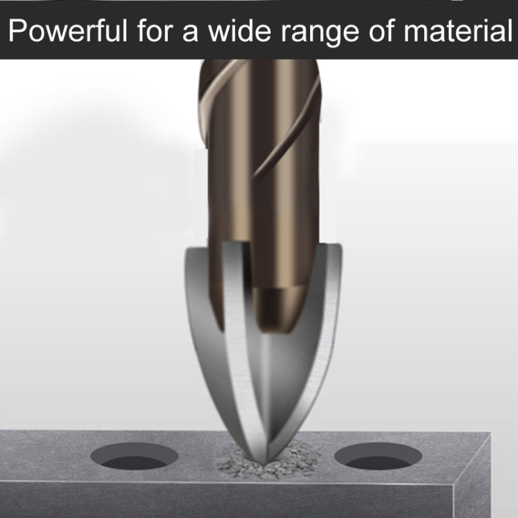 5mm Hexagonal Shank Spiral Flute Cross Alloy Drill Bits Glass Tile Four Edge Drivers
