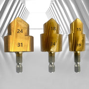 Hexagonal Shank PPR Step Drill Bits Leak Repairing And Connecting Tools, Model: #25