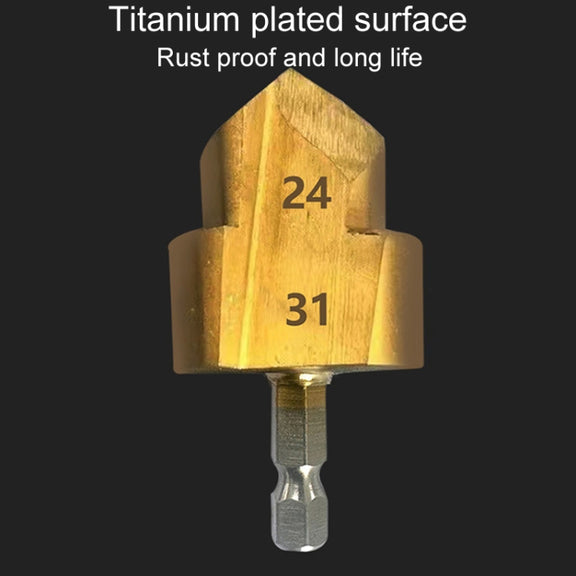 Hexagonal Shank PPR Step Drill Bits Leak Repairing And Connecting Tools, Model: #32