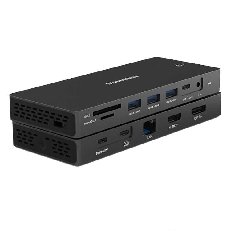 Blueendless 12-In-1 HD Multifunctional Docking Station 10Gbps Splitter With Switch(Dual 8K HDMI+DP) - free shipping - PMC Jewellery - Order now!