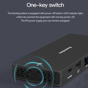 Blueendless 12-In-1 HD Multifunctional Docking Station 10Gbps Splitter With Switch(8K+4K HDMI x 2)