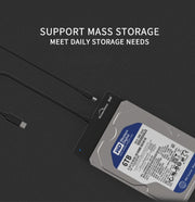 Blueendless US35 USB3.0 To SATA Adapter 2.5 / 3.5-Inch Hard Drive SSD Reader, Spec: USB3.0 EU Plug