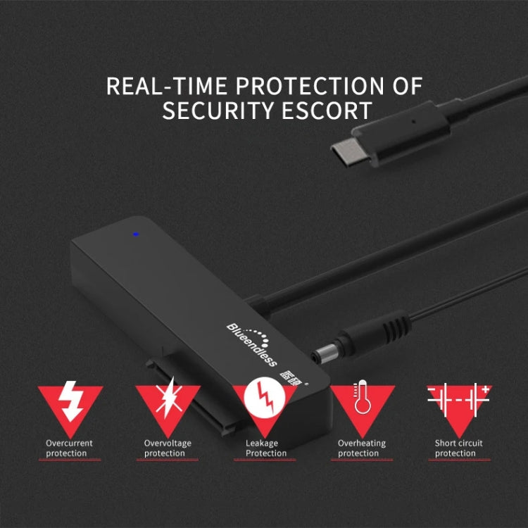 Blueendless US35 USB3.0 To SATA Adapter 2.5 / 3.5-Inch Hard Drive SSD Reader, Spec: USB3.0 EU Plug - free shipping - PMC Jewellery - Order now!