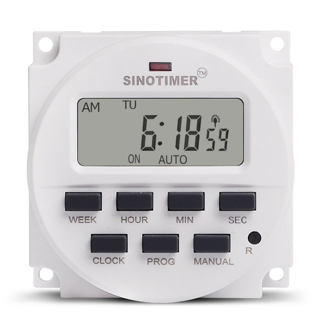 SINOTIMER TM618SH  1 Second Interval Digital LCD Timer Switch Programmable Time Relay 220V