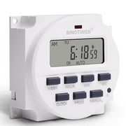 SINOTIMER TM618SH  1 Second Interval Digital LCD Timer Switch Programmable Time Relay 12V