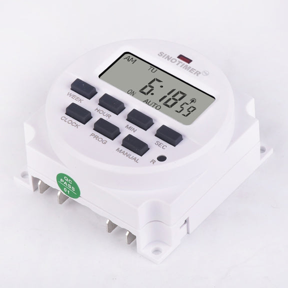 SINOTIMER TM618SH  1 Second Interval Digital LCD Timer Switch Programmable Time Relay 12V