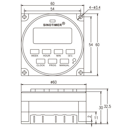 SINOTIMER TM618SH  1 Second Interval Digital LCD Timer Switch Programmable Time Relay 24V - free shipping - PMC Jewellery - Order now!