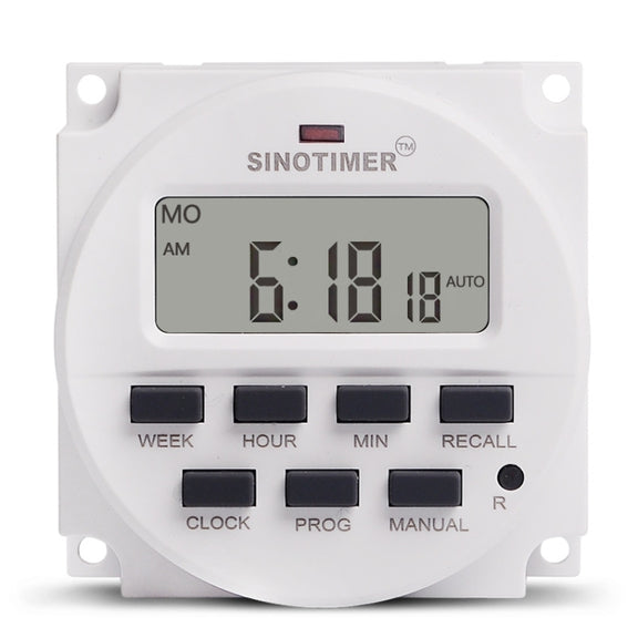 SINOTIMER TM618N-6V 7 Days Weekly Programmable Digital Electronic Timer Switch