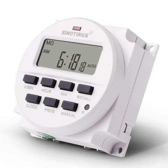 SINOTIMER TM618N-6V 7 Days Weekly Programmable Digital Electronic Timer Switch