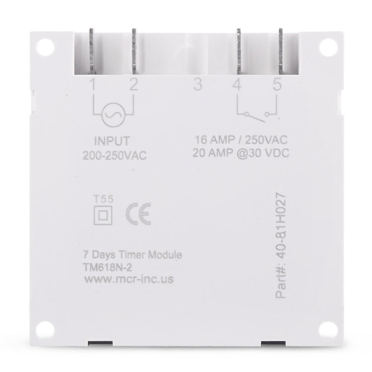 SINOTIMER TM618N-2 220V 7 Days Weekly Programmable Digital Electronic Timer Switch - free shipping - PMC TechLife - Order now!