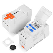 SINOTIMER TM919A-4 12V 16A Din Rail Mount Digital Timer Switch Microcomputer Weekly Programmable Time Relay Control