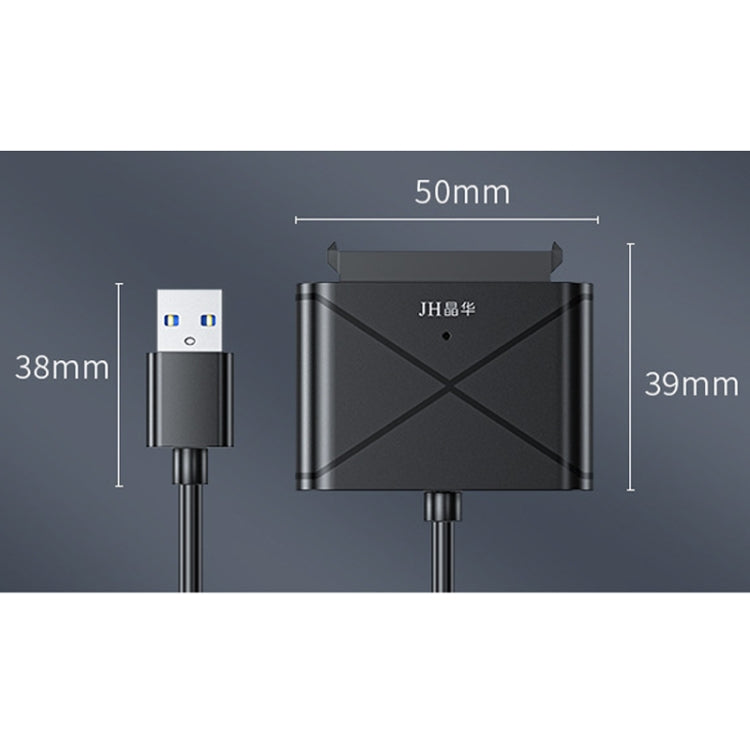 JINGHUA USB3.0 To SATA HDD Adapter Cable For 2.5/3.5 Inch External HDD SSD Hard Drive(30cm)