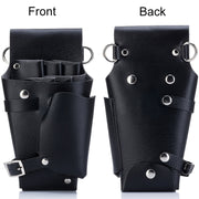 Hairdresser Hairdressing Tool Belt Bag Salon Hair Cutting Scissors Organizer(Black)