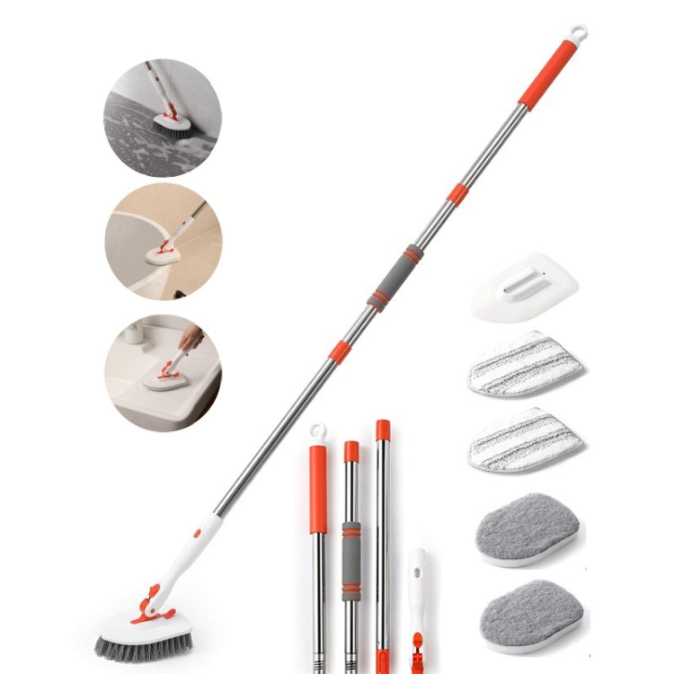 Shower Cleaning Brush With 52 Inch Adjustable Handle Tub Tile Scrubber Brush, Spec: Set 5 - free shipping - PMc TechLife - Order now!