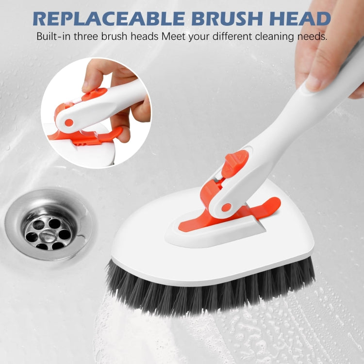 Shower Cleaning Brush With 52 Inch Adjustable Handle Tub Tile Scrubber Brush, Spec: Set 3 - free shipping - PMc TechLife - Order now!